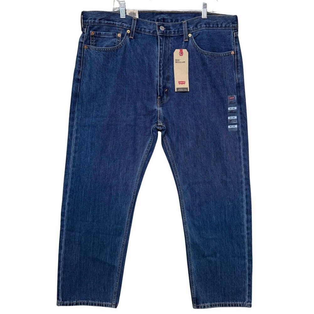 Levi’s 505 REGULAR FIT Jeans Men’s 40x29 Blue Medium Wash Straight Leg NEW